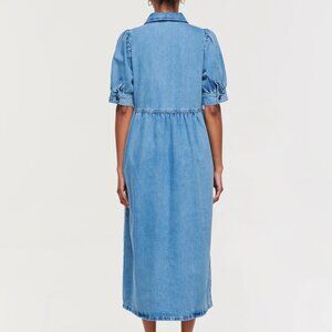 Gabriella Short Sleeve Denim Midi Dress (UK 12)